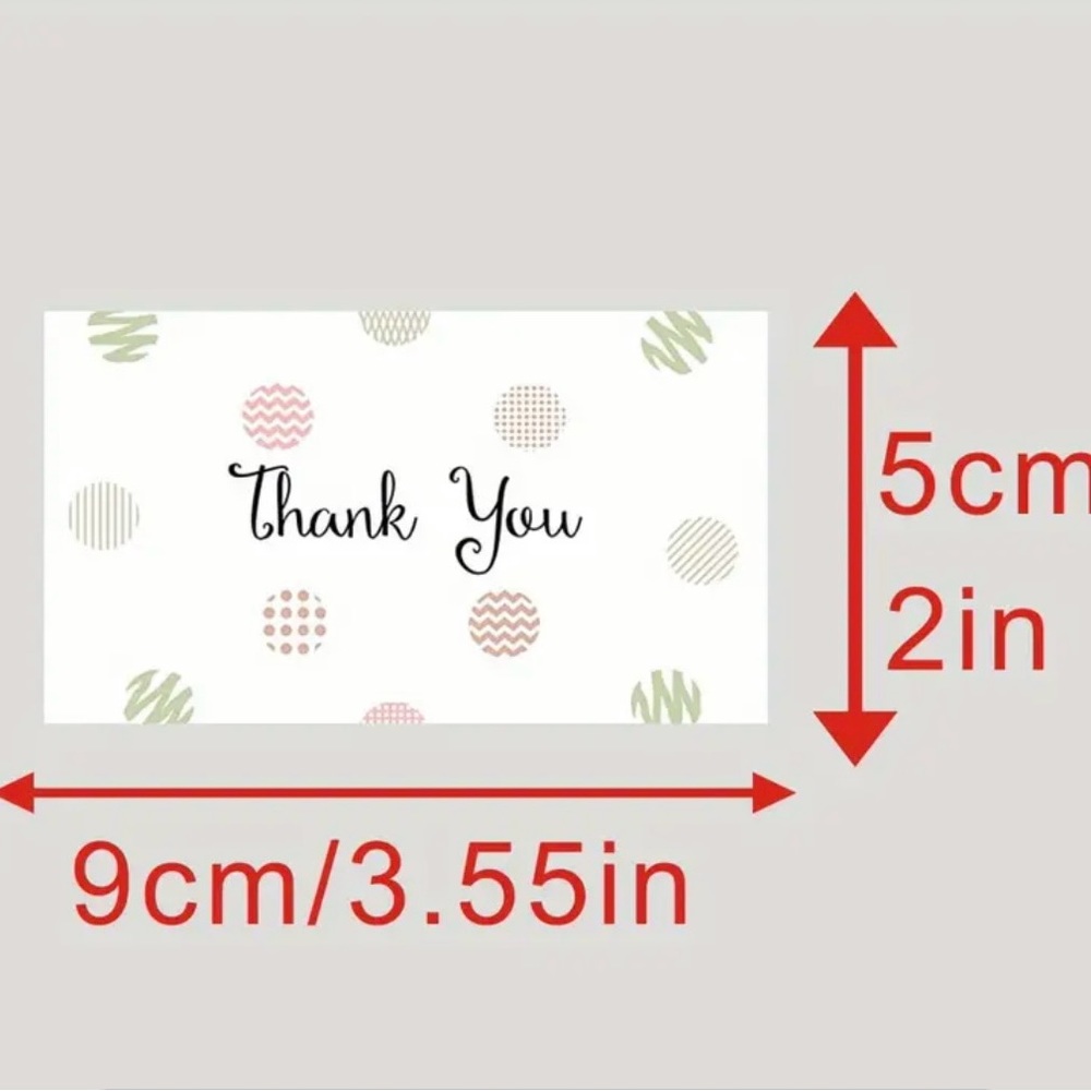 50 pcs Thank you cards